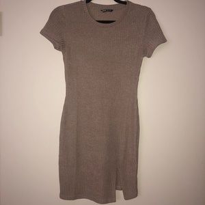 Shein brown bodycon mini dress. Size S.